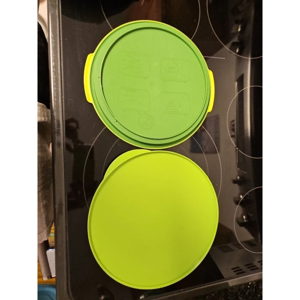 5 Pc Tupperware Green Microwave Smart Steamer & Accessories No Reservoir READ